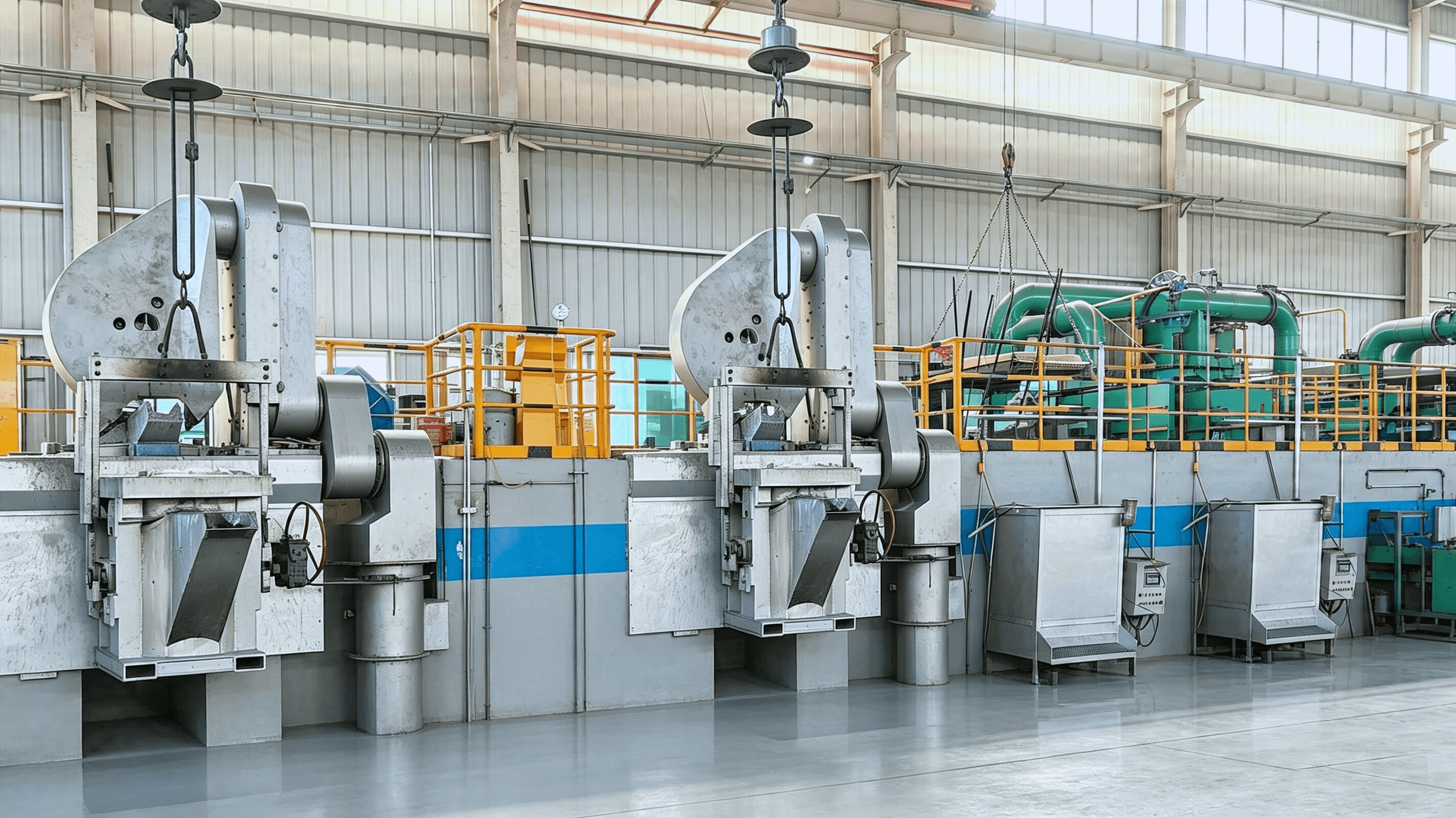 Automatic pouring machine on molding line