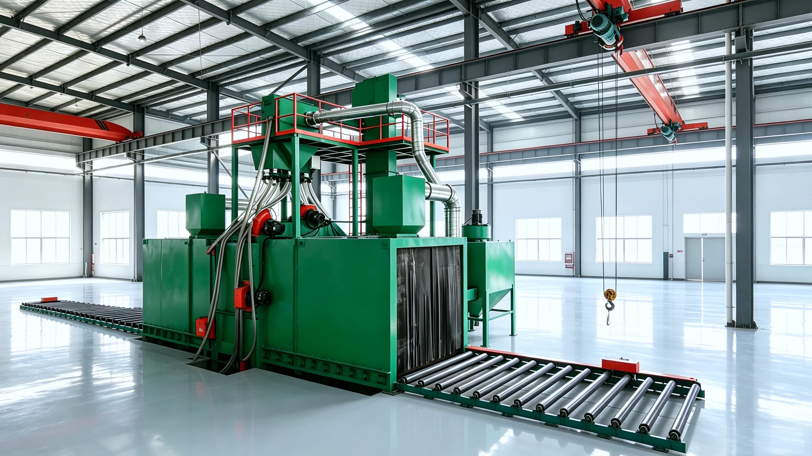 Roller Conveyor Shot Blasting Machine
