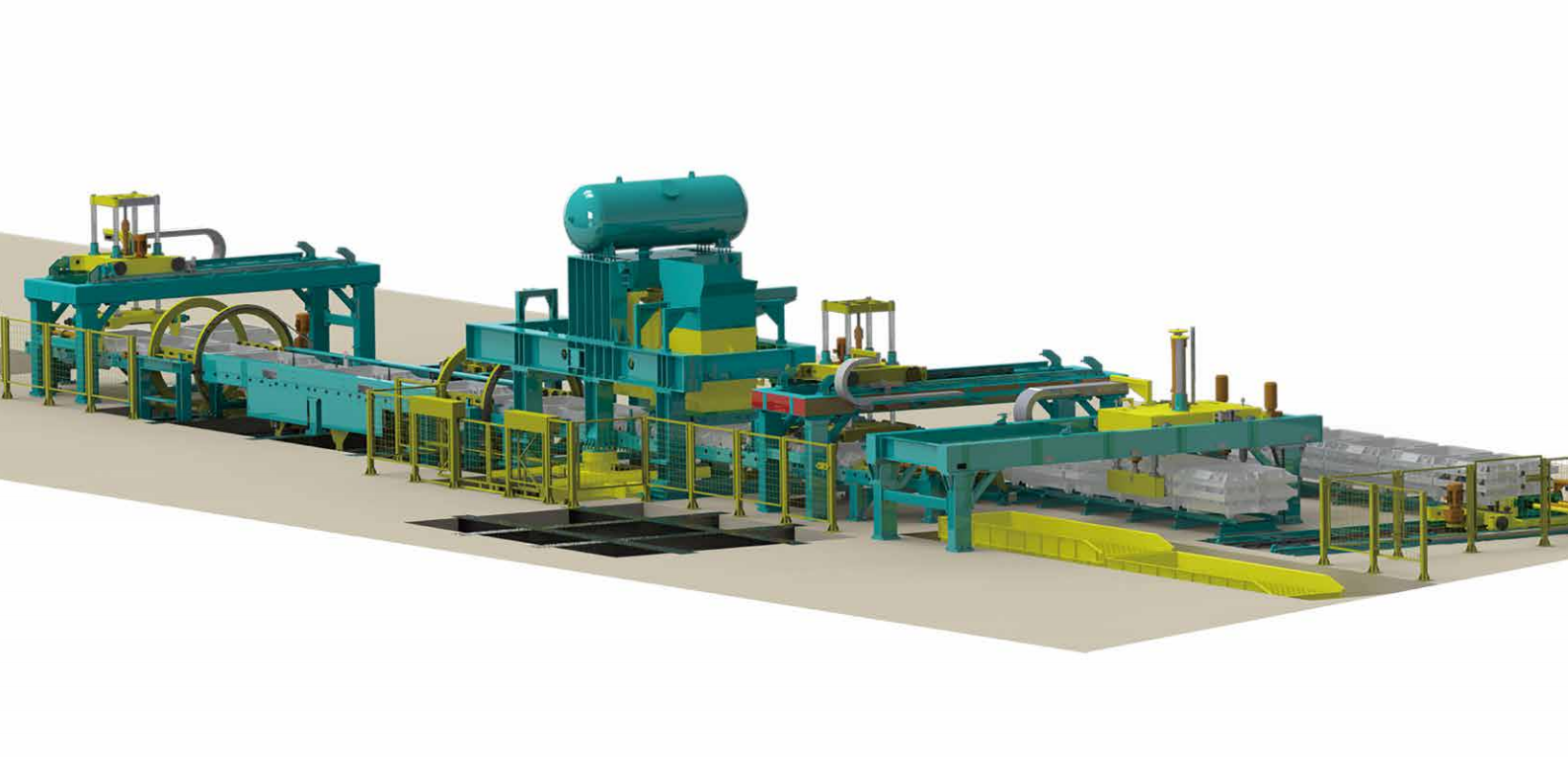 Green sand preparation and reclamation line