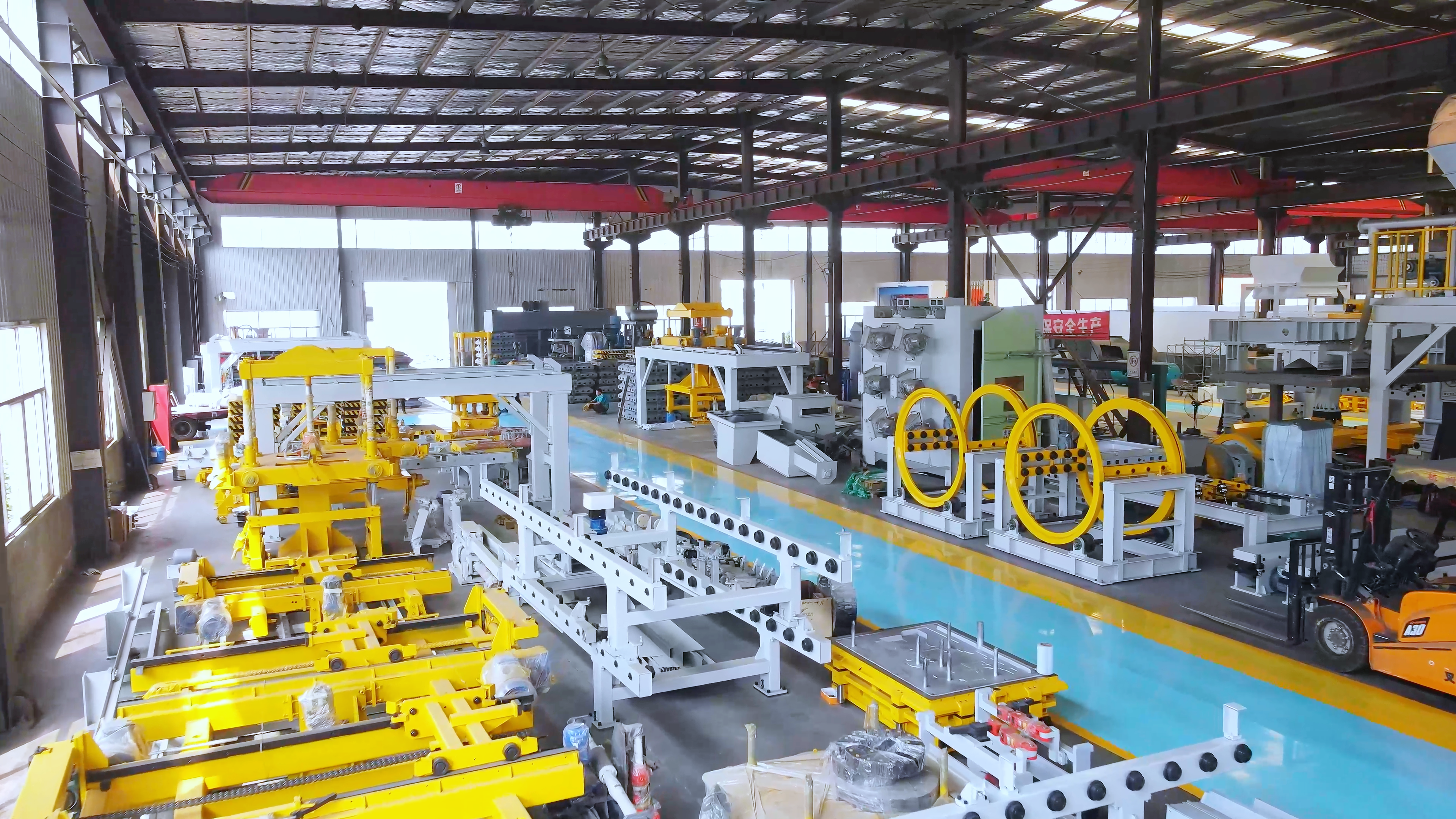Automatic static pressure molding line